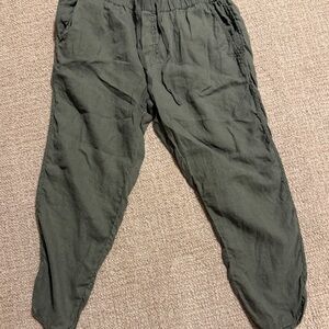 Caslon Women’s Olive Green Linen Pants